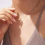 Gold Hug Necklace - Image 4